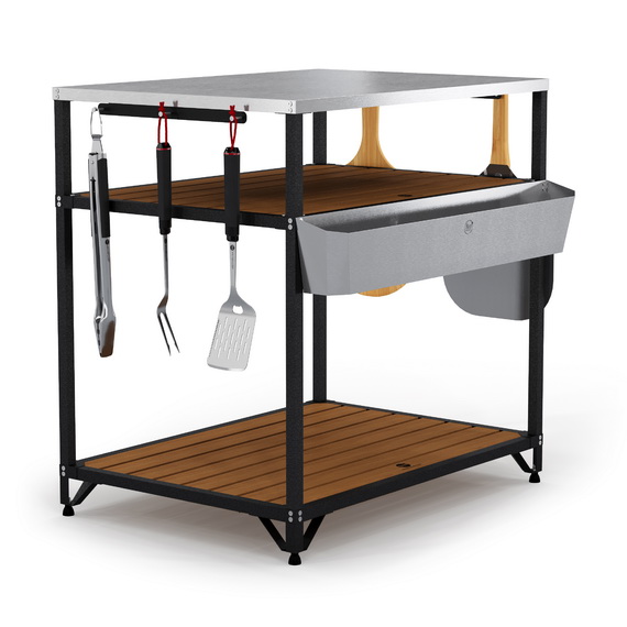 Стол-тележка EBS питмастер прямоугольный 800 Degrees Outdoor Kitchen Size 90х60